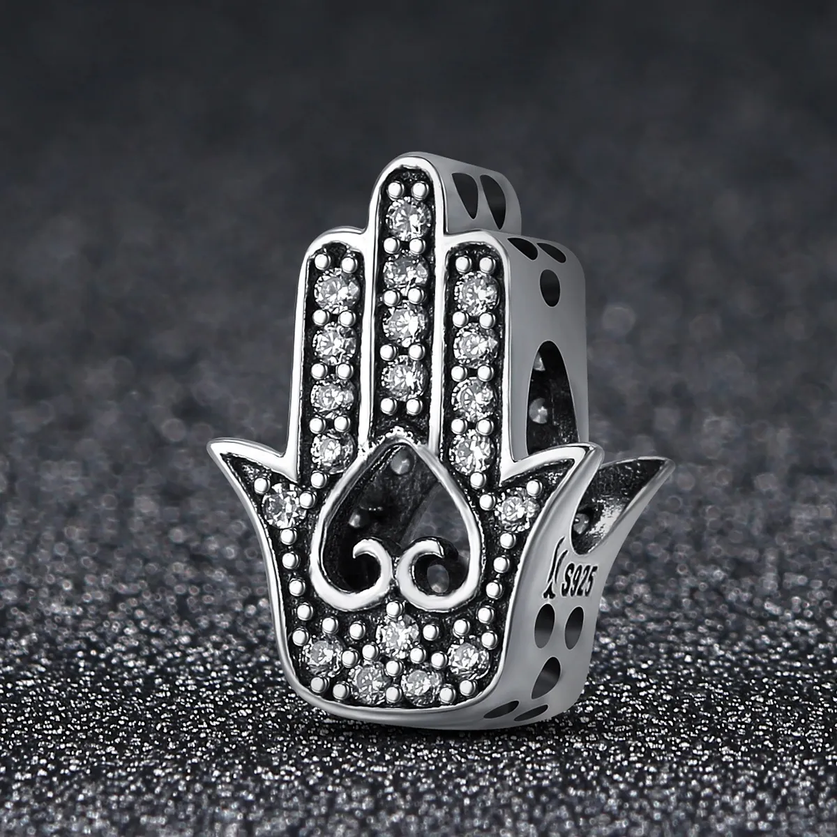 Pandora Style Silver Hamsa Charm - SCC225