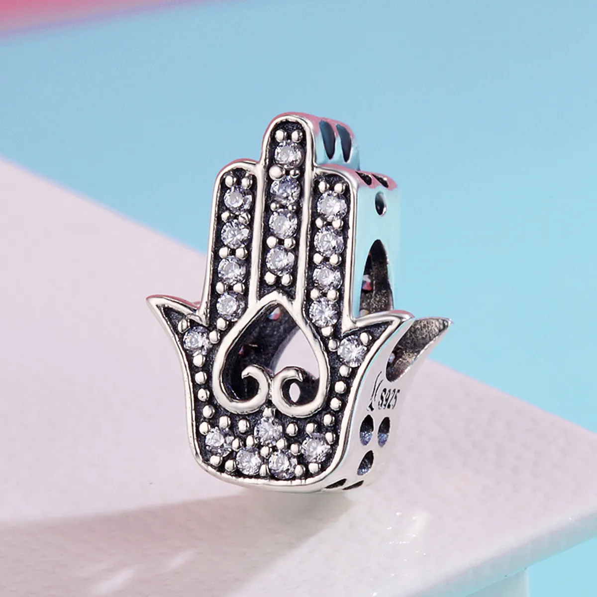 Pandora Style Silver Hamsa Charm - SCC225