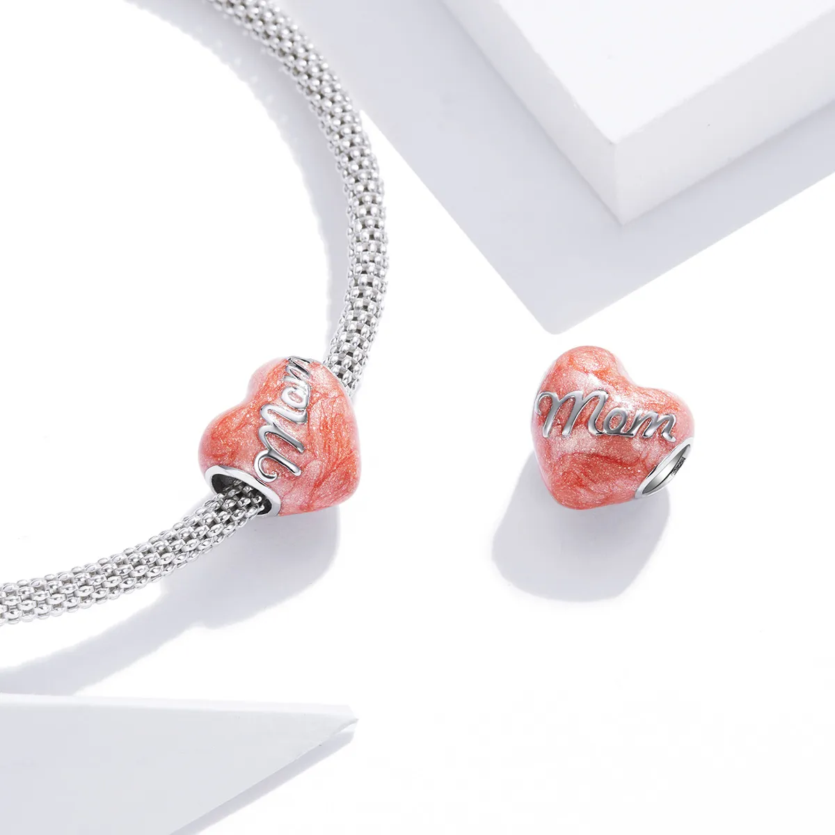 Pandora Style Silver In Memory of Mom Charm - SCC1793