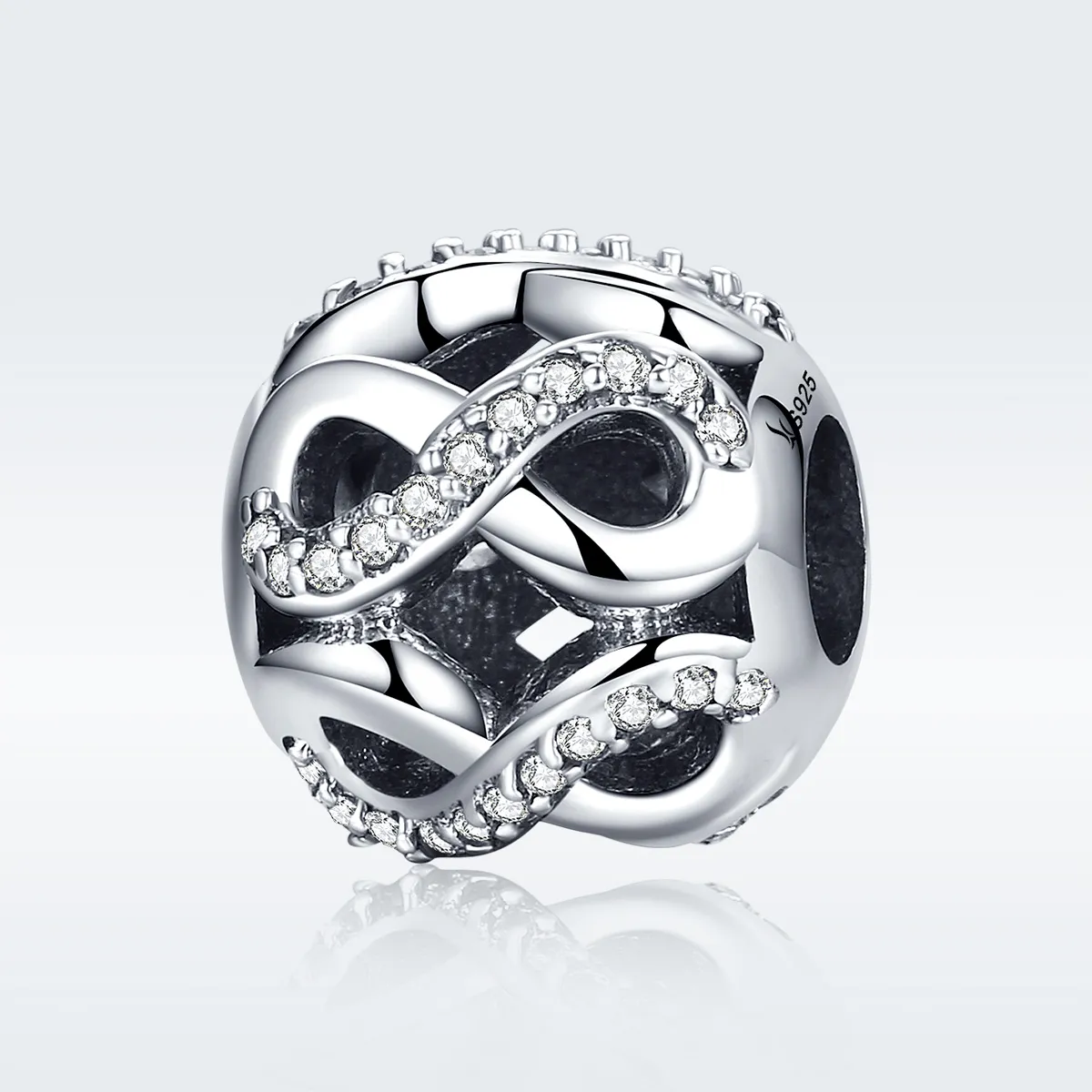 Pandora Style Silver Infinity Charm - SCC141