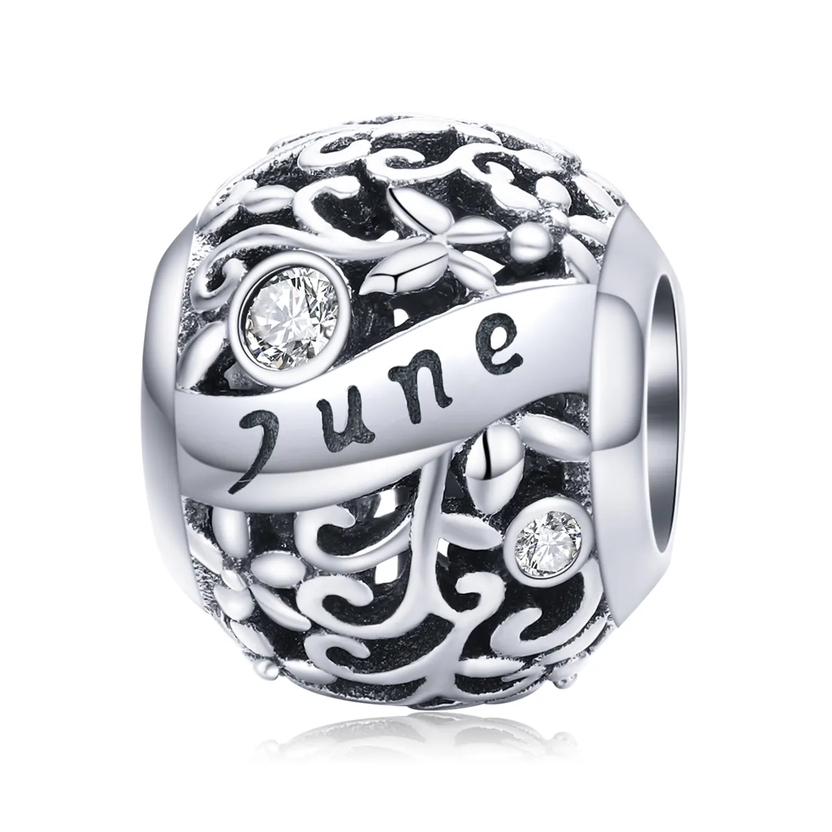 pandora style silver june birthstone charm scc13856