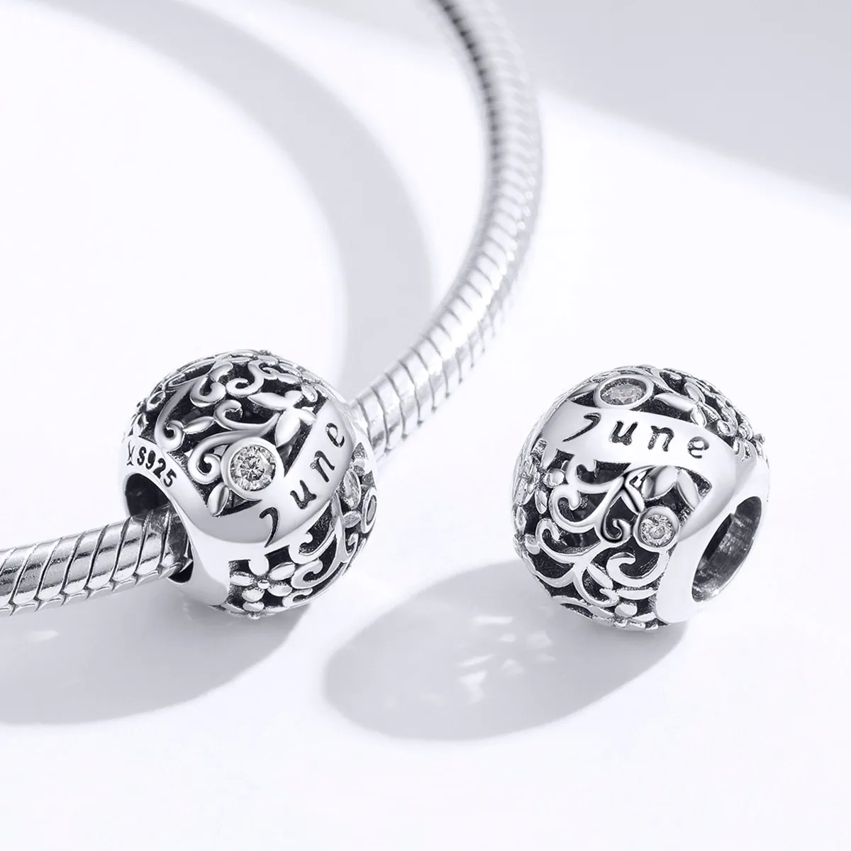 Pandora Style Silver June Birthstone Charm - SCC1385-6