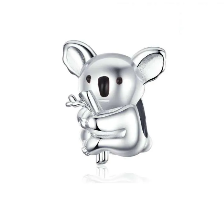 pandora style silver koala bear charm bsc093