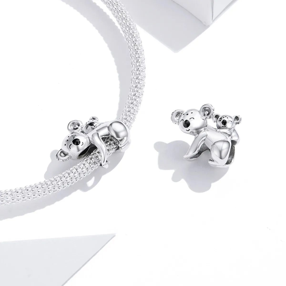 Pandora Style Silver Koala With Kid Charm - BSC260