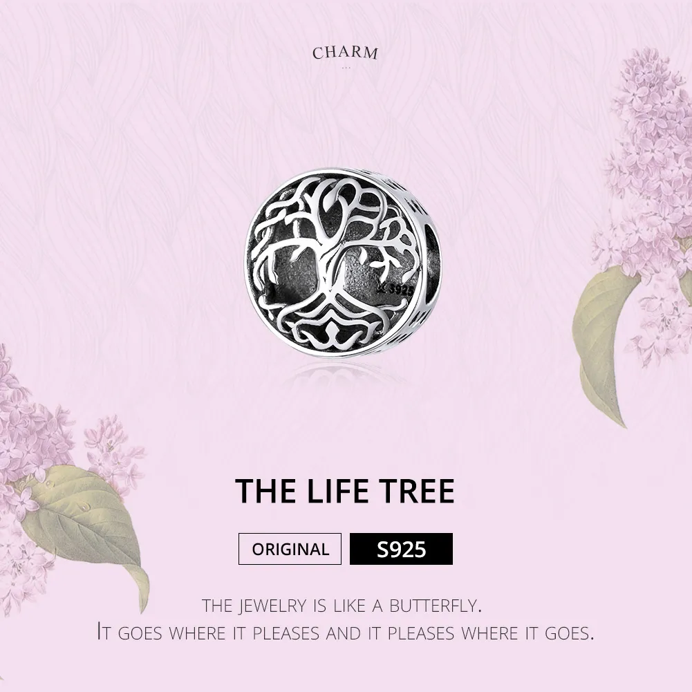 Pandora Style Silver Life Tree Charm - SCC1457