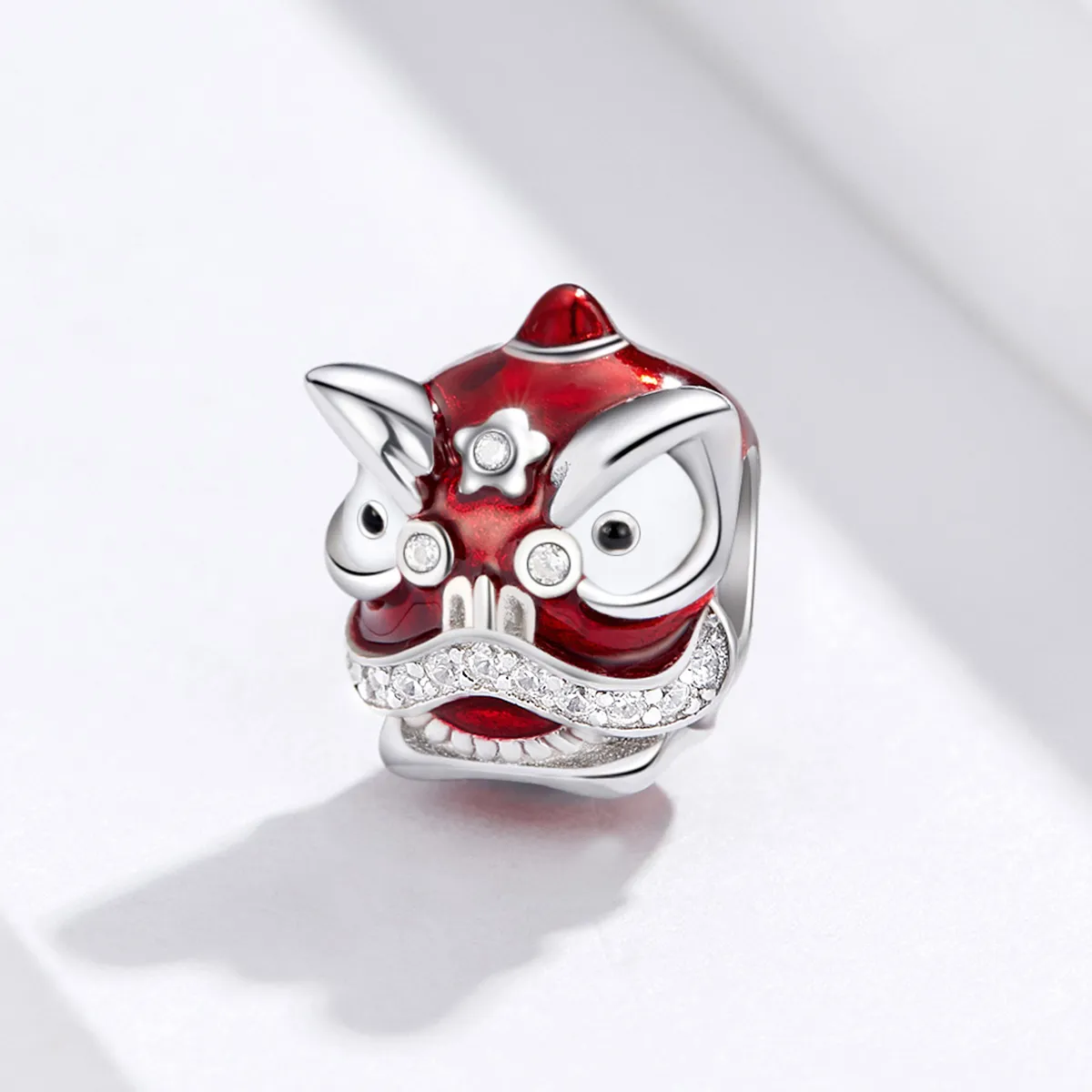 Pandora Style Silver Lion Dance Charm - BSC086