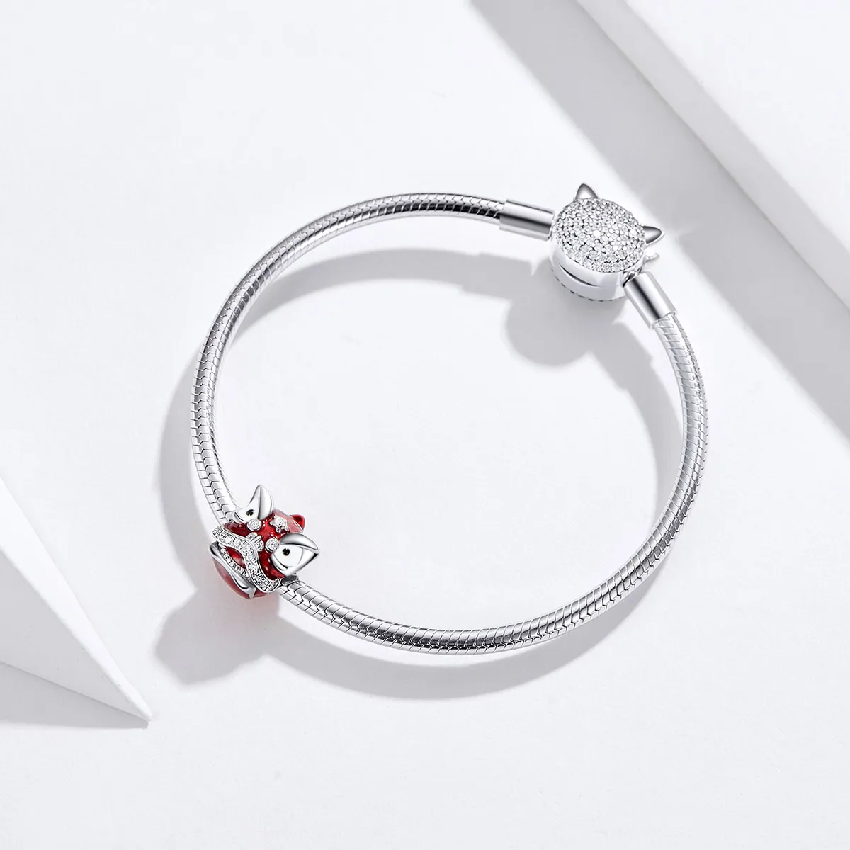 Pandora Style Silver Lion Dance Charm - BSC086