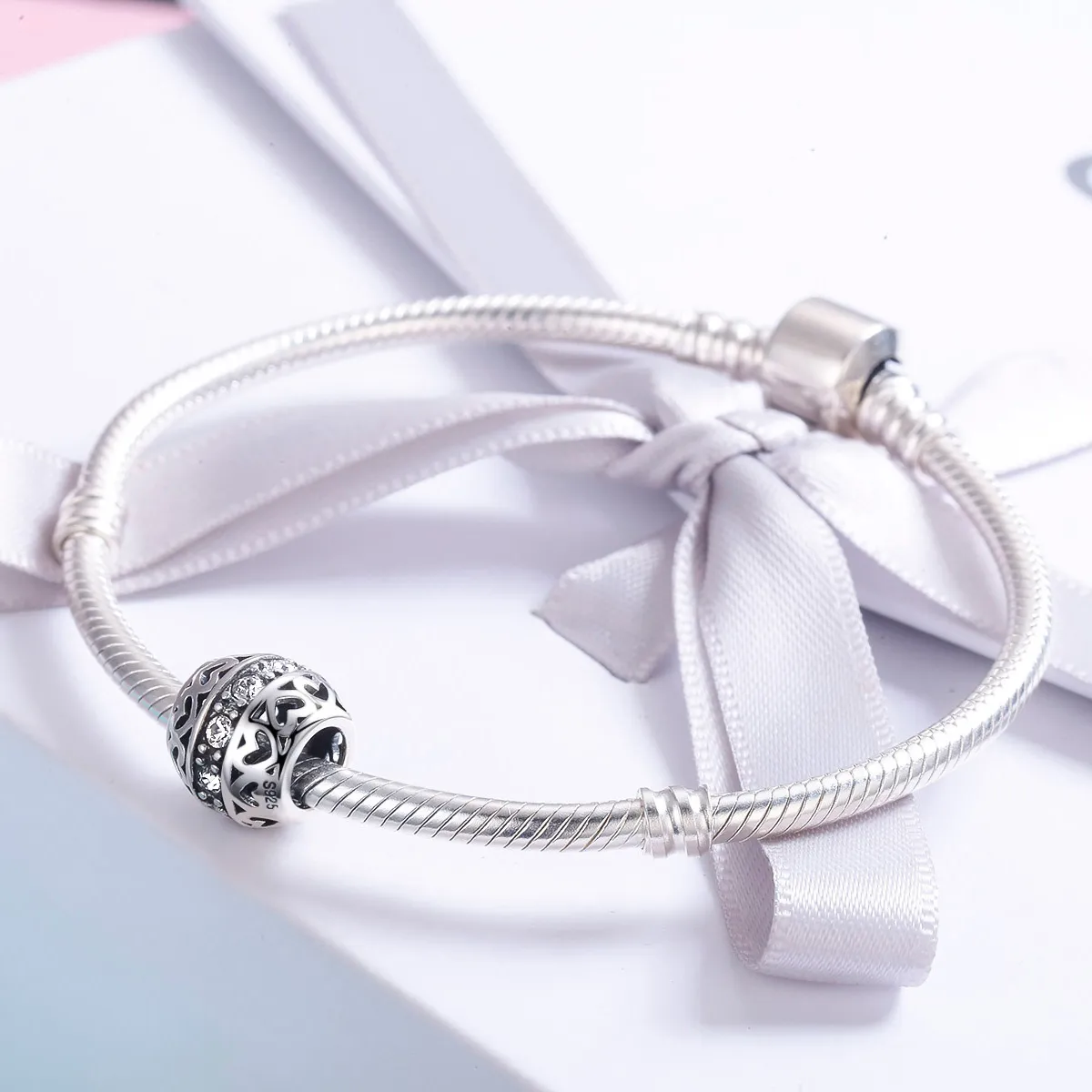 Pandora Style Silver Listen to Love Charm - SCC523