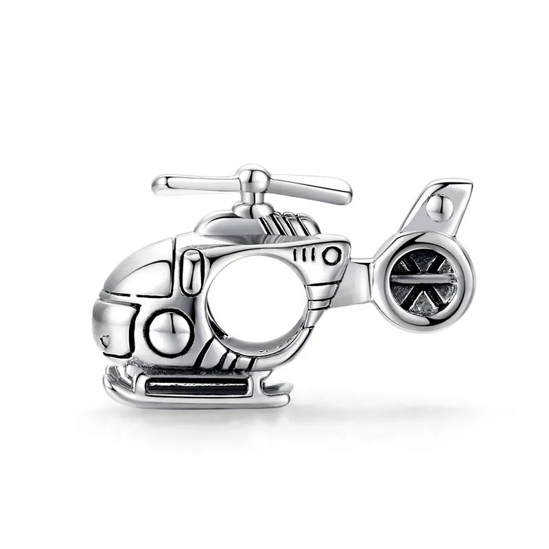 Pandora Style Silver Little Helicopter Charm - SCC1699