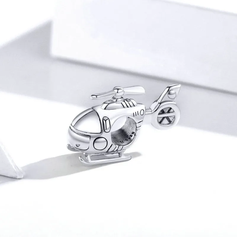 Pandora Style Silver Little Helicopter Charm - SCC1699