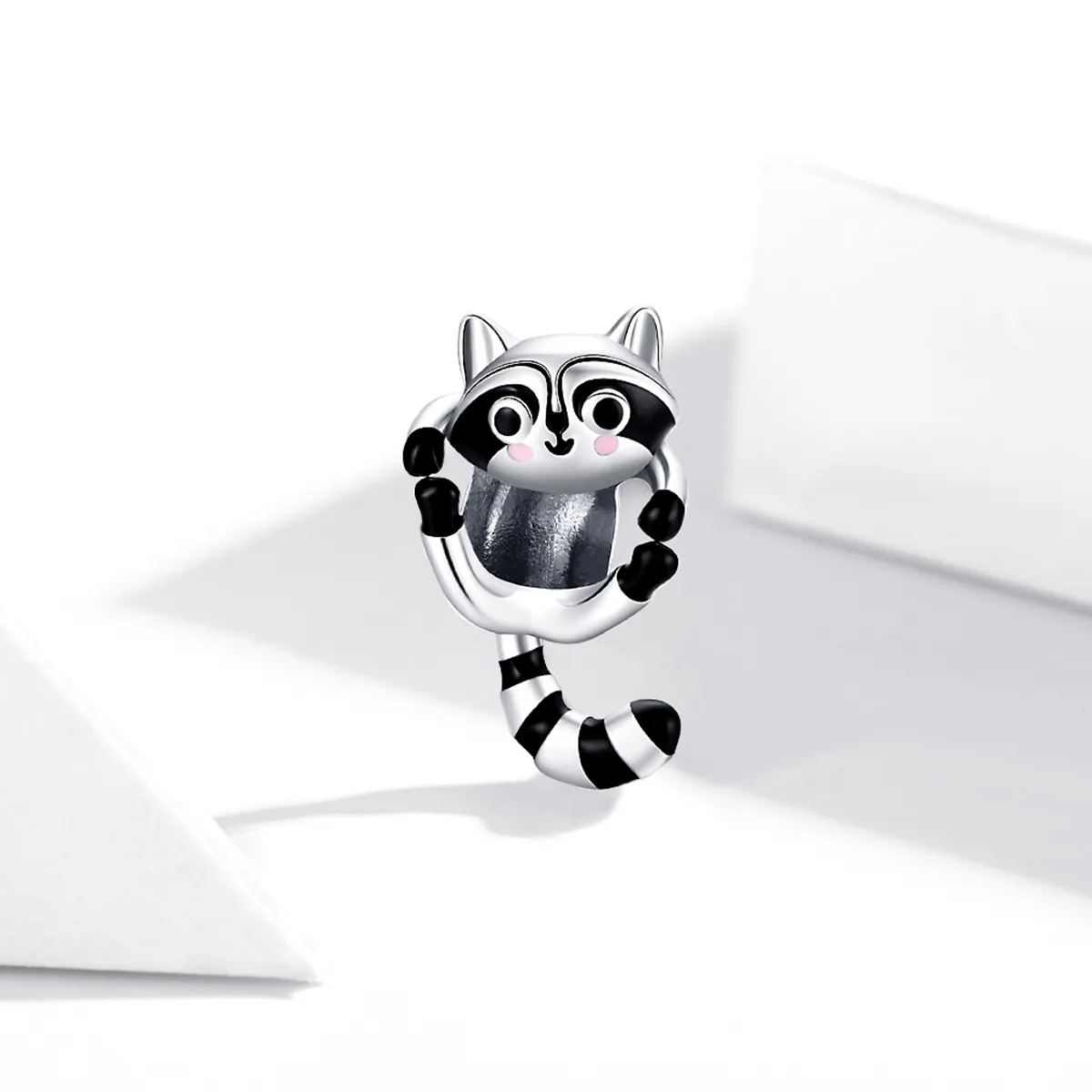 Pandora Style Silver Little Raccoon Charm - BSC403