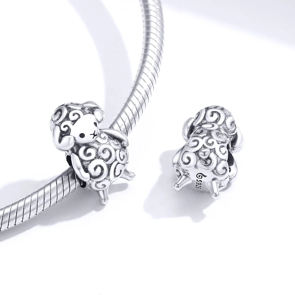 Pandora Style Silver Little Sheep Charm - BSC187