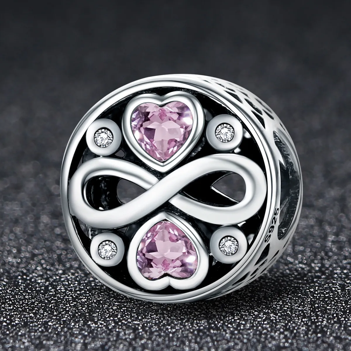 Pandora Style Silver Love Lasts Charm - SCC240