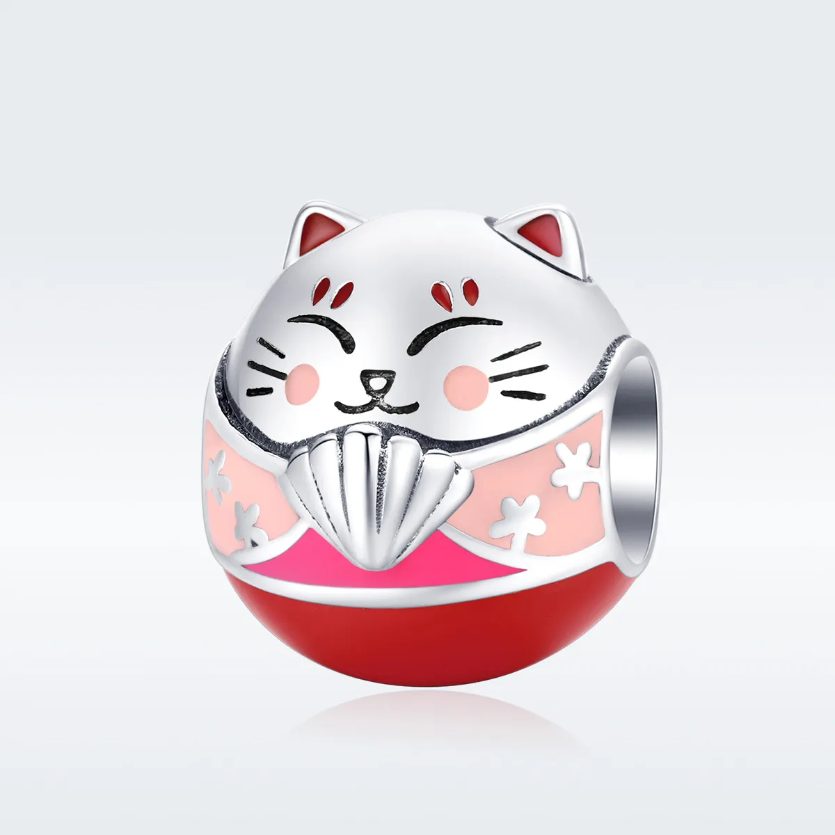 Pandora Style Silver Maneki Neko Charm - SCC1341