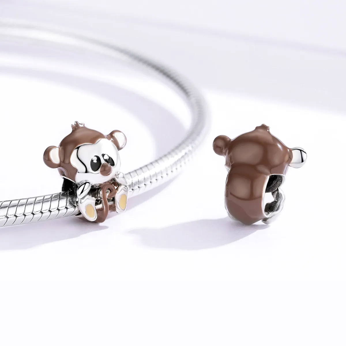 Pandora Style Silver Monkey Charm - BSC125