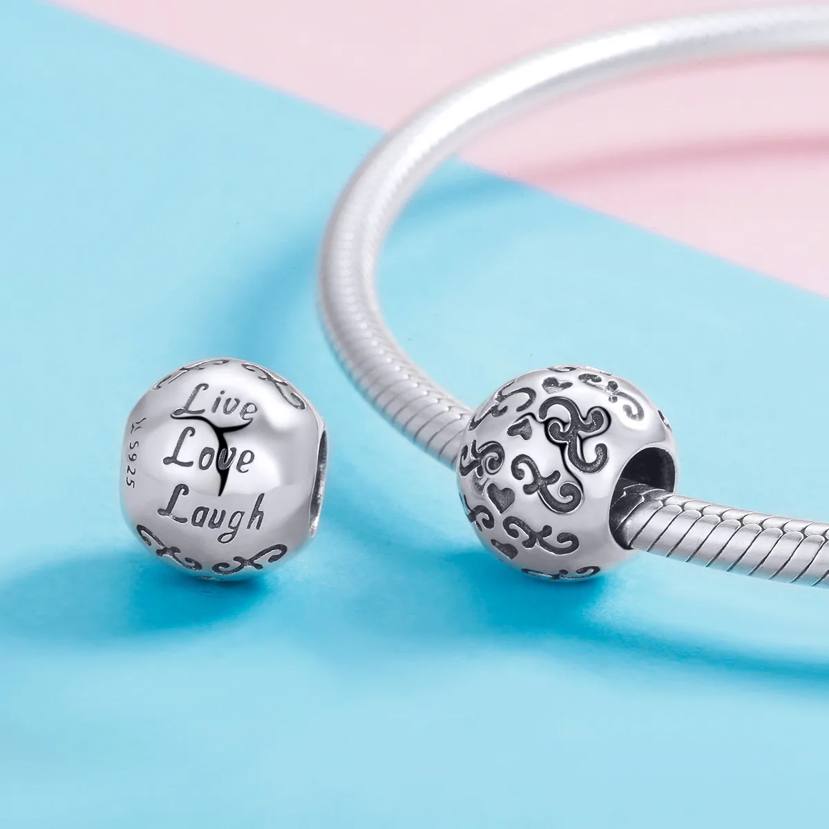 Pandora Style Silver My Happy Life Charm - SCC966