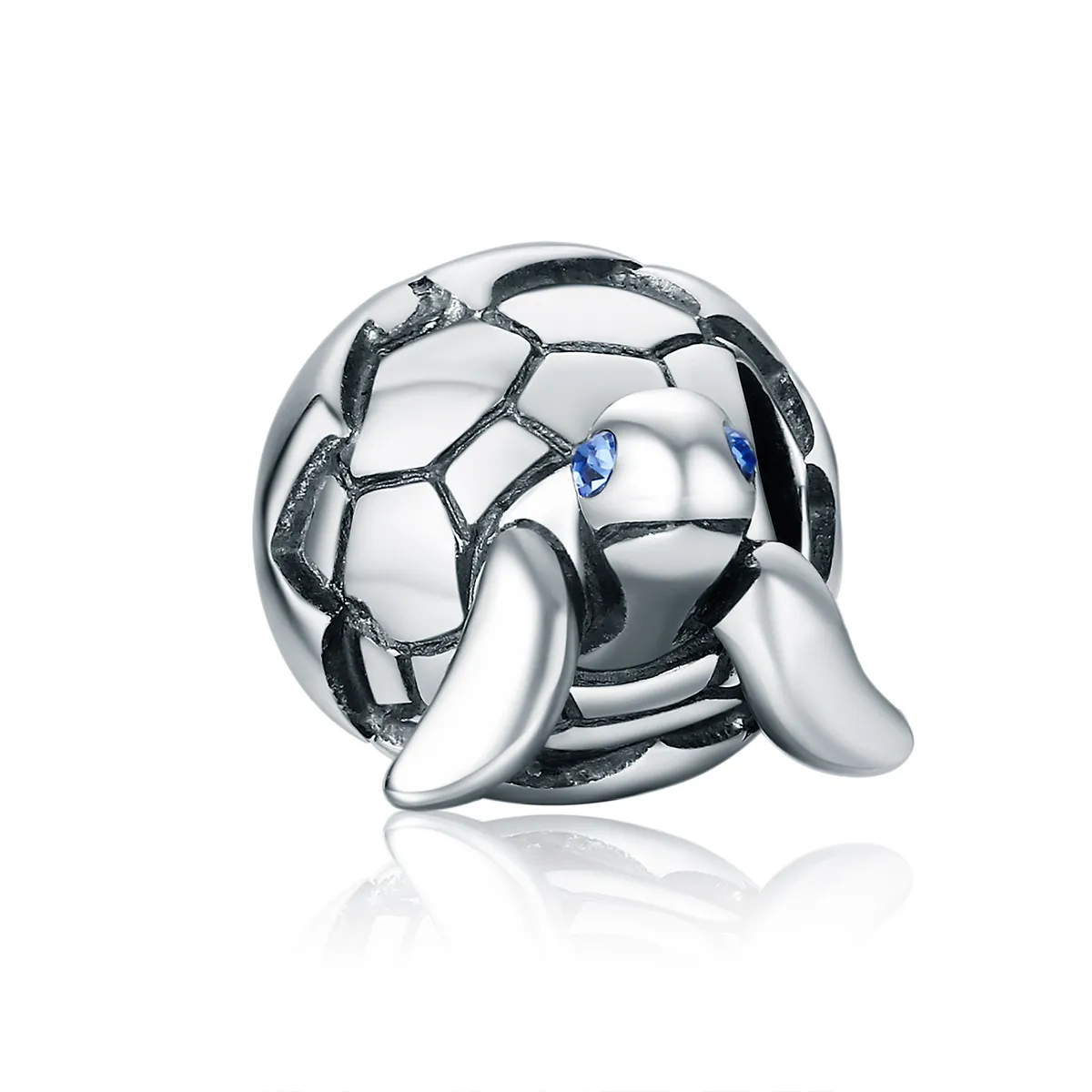 Pandora Style Silver Newborn Turtle Charm - SCC192