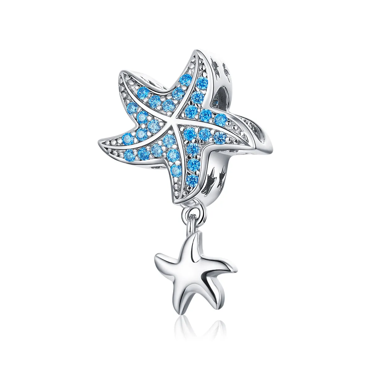 pandora style silver oceanic starfish charm bsc252