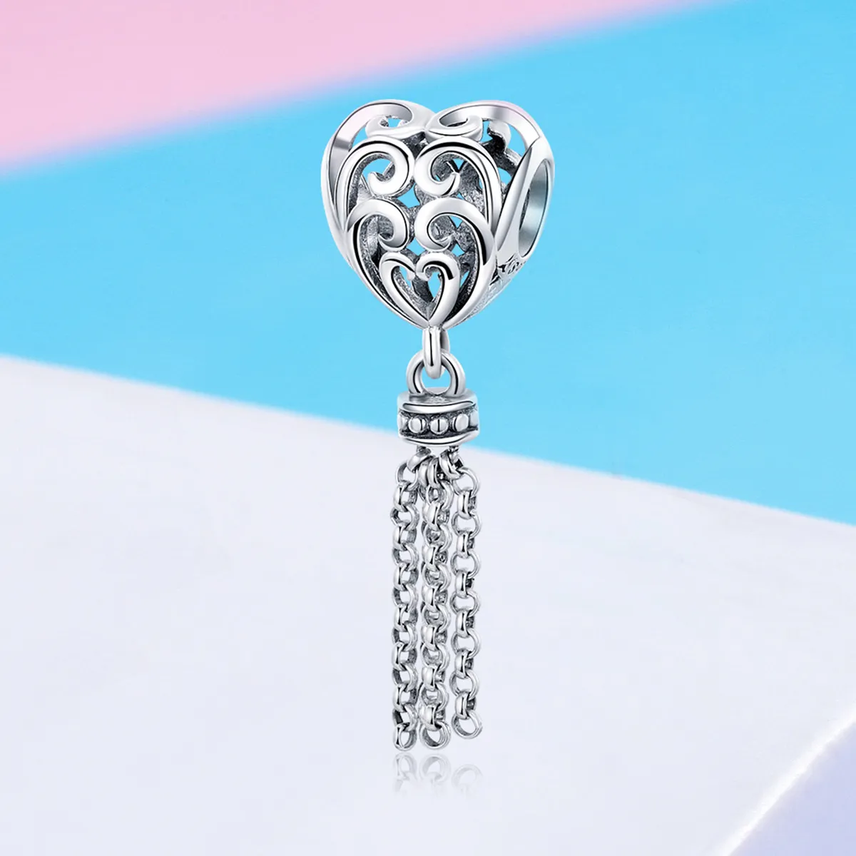 Pandora Style Silver Openwork Dreamcatcher Charm - SCC722