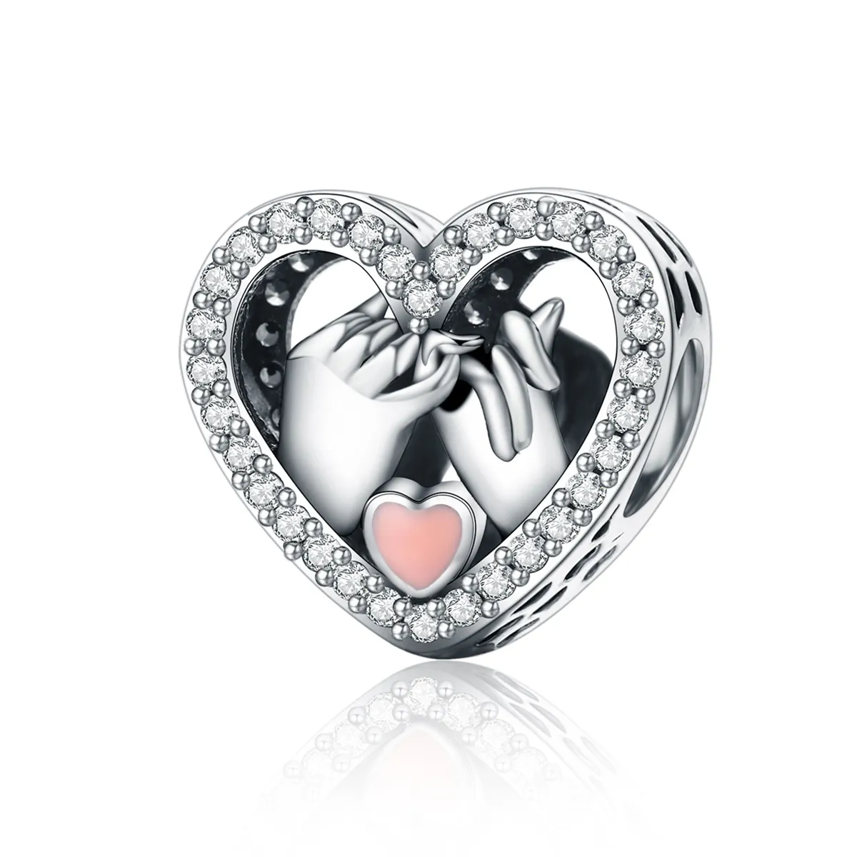 pandora style silver our pinky promise forever charm scc167