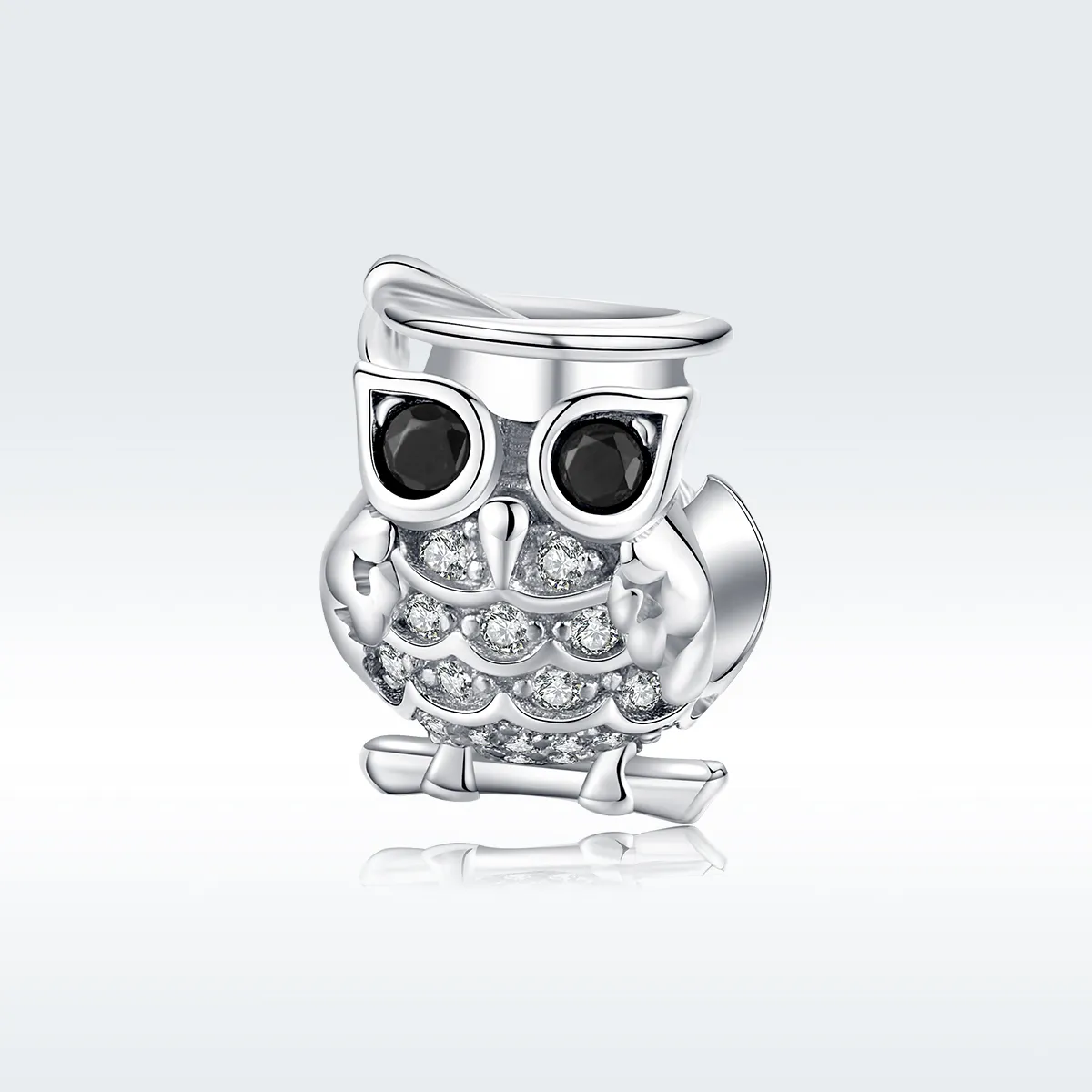 Pandora Style Silver Owl Charm - BSC124