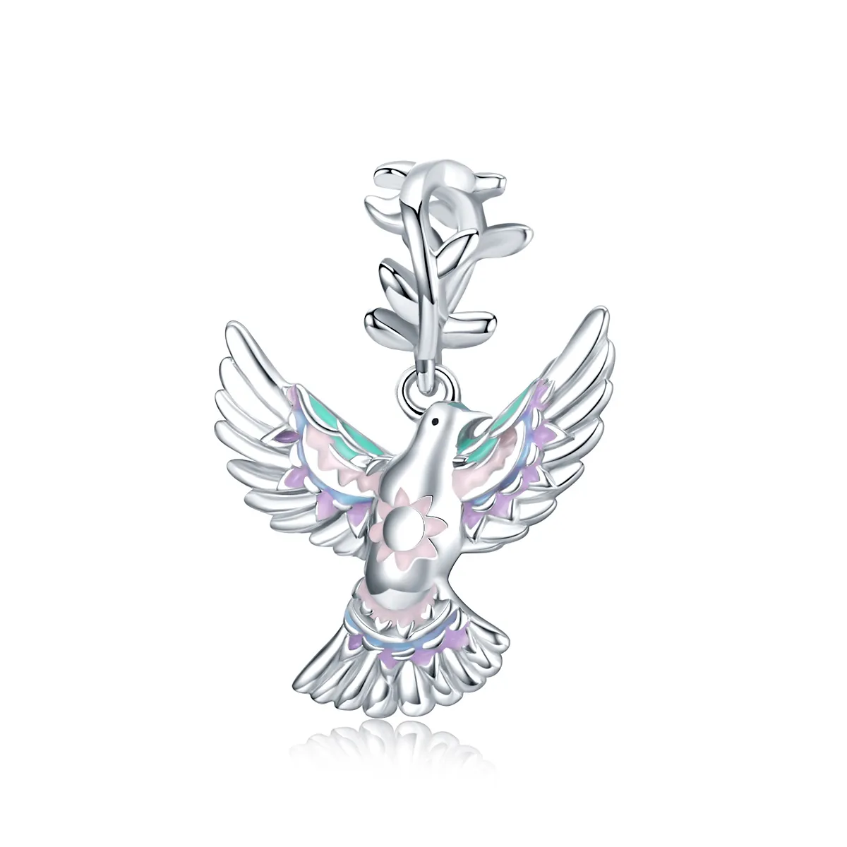 Pandora Style Silver Peace Dove Charm - BSC295