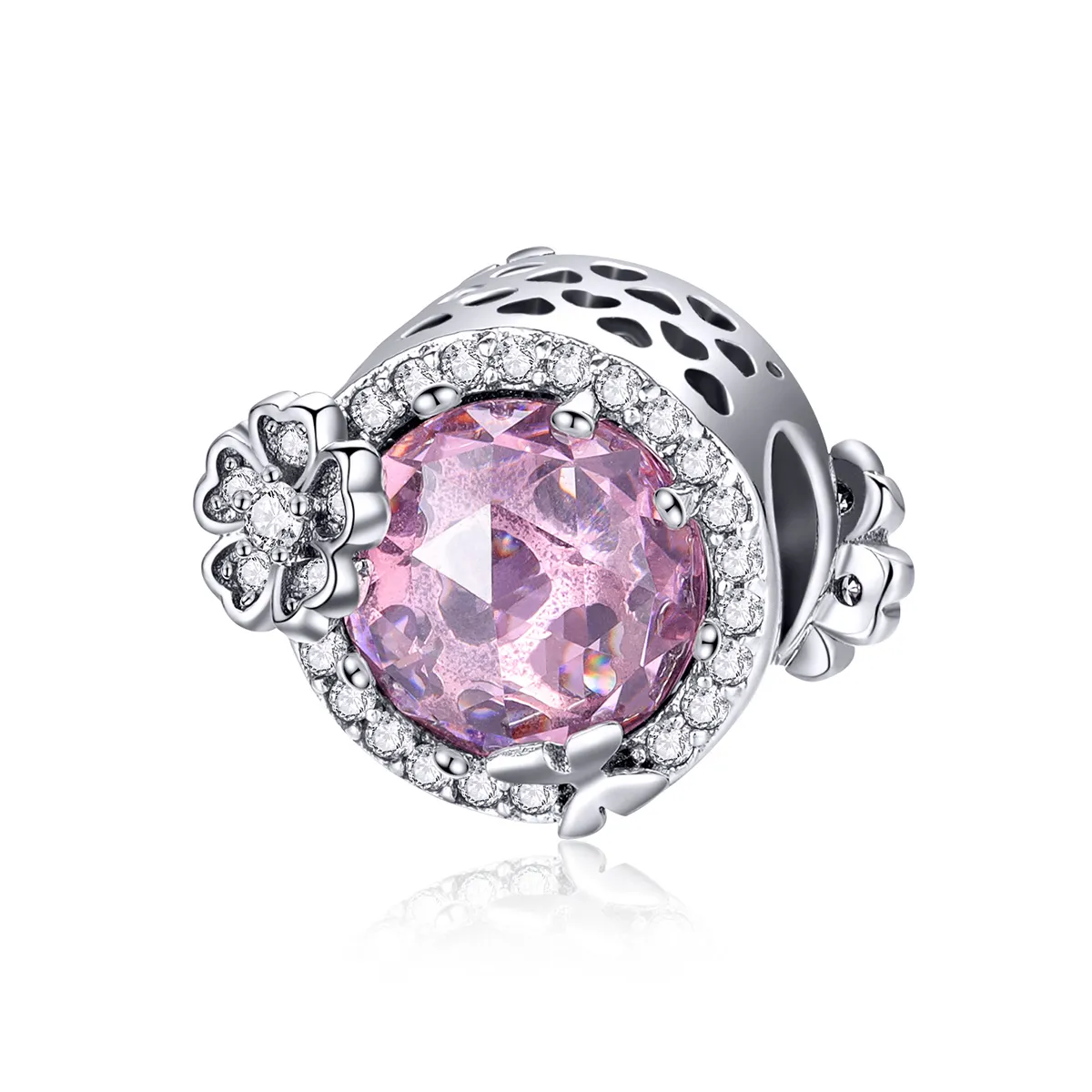 pandora style silver pink flavor charm scc904