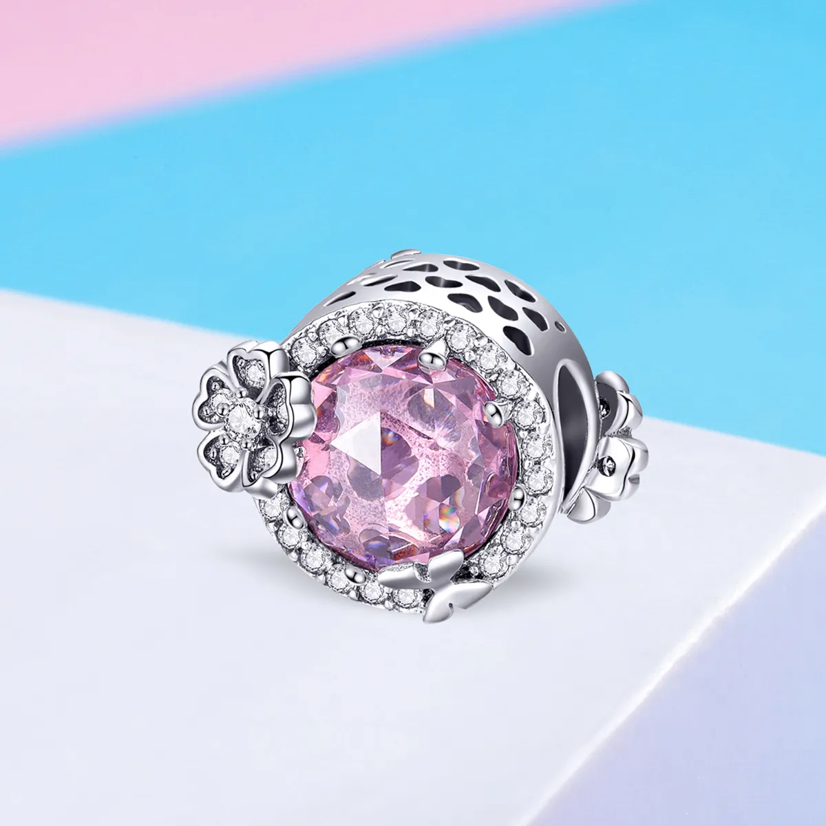 Pandora Style Silver Pink Flavor Charm - SCC904