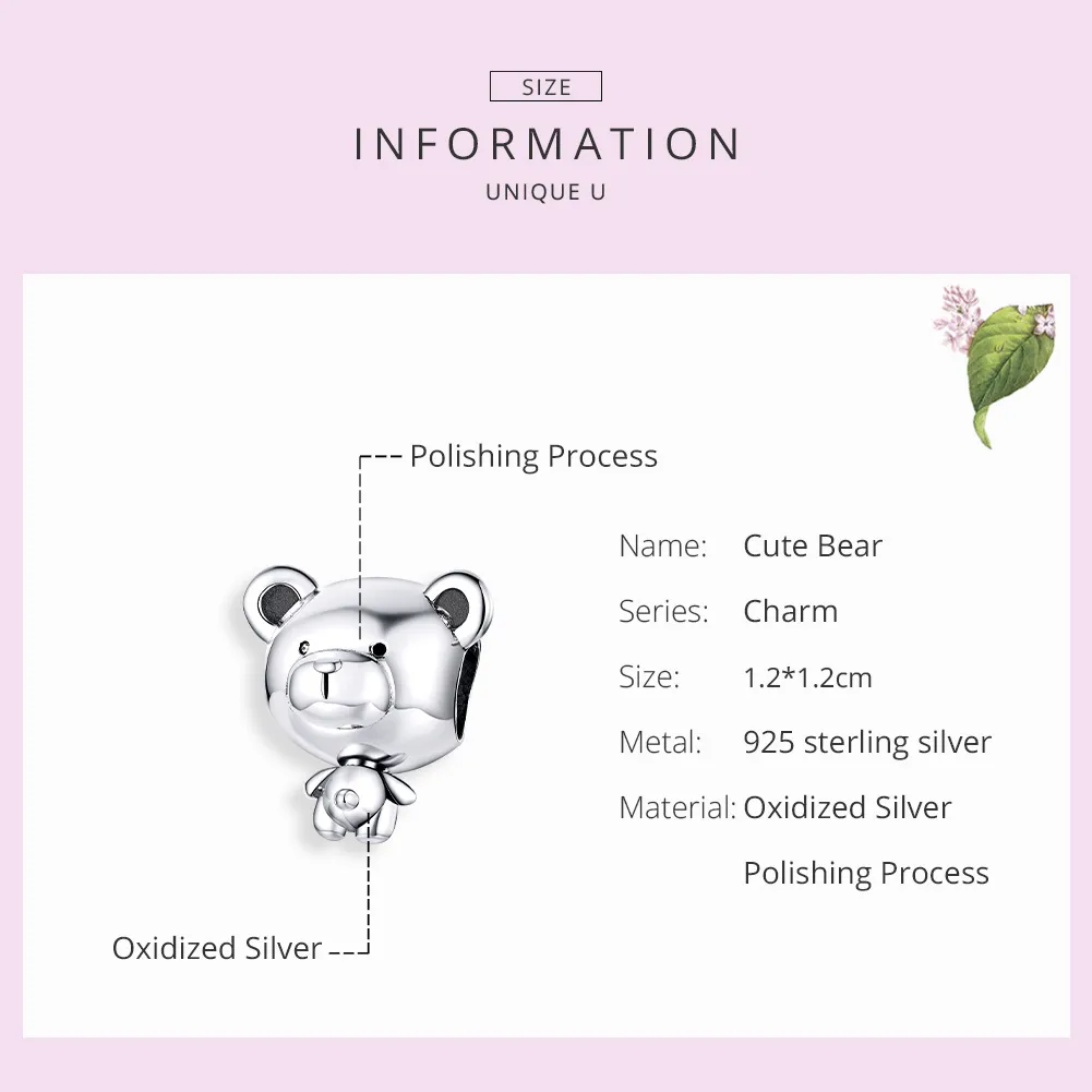 Pandora Style Silver Pooh Charm - SCC1502