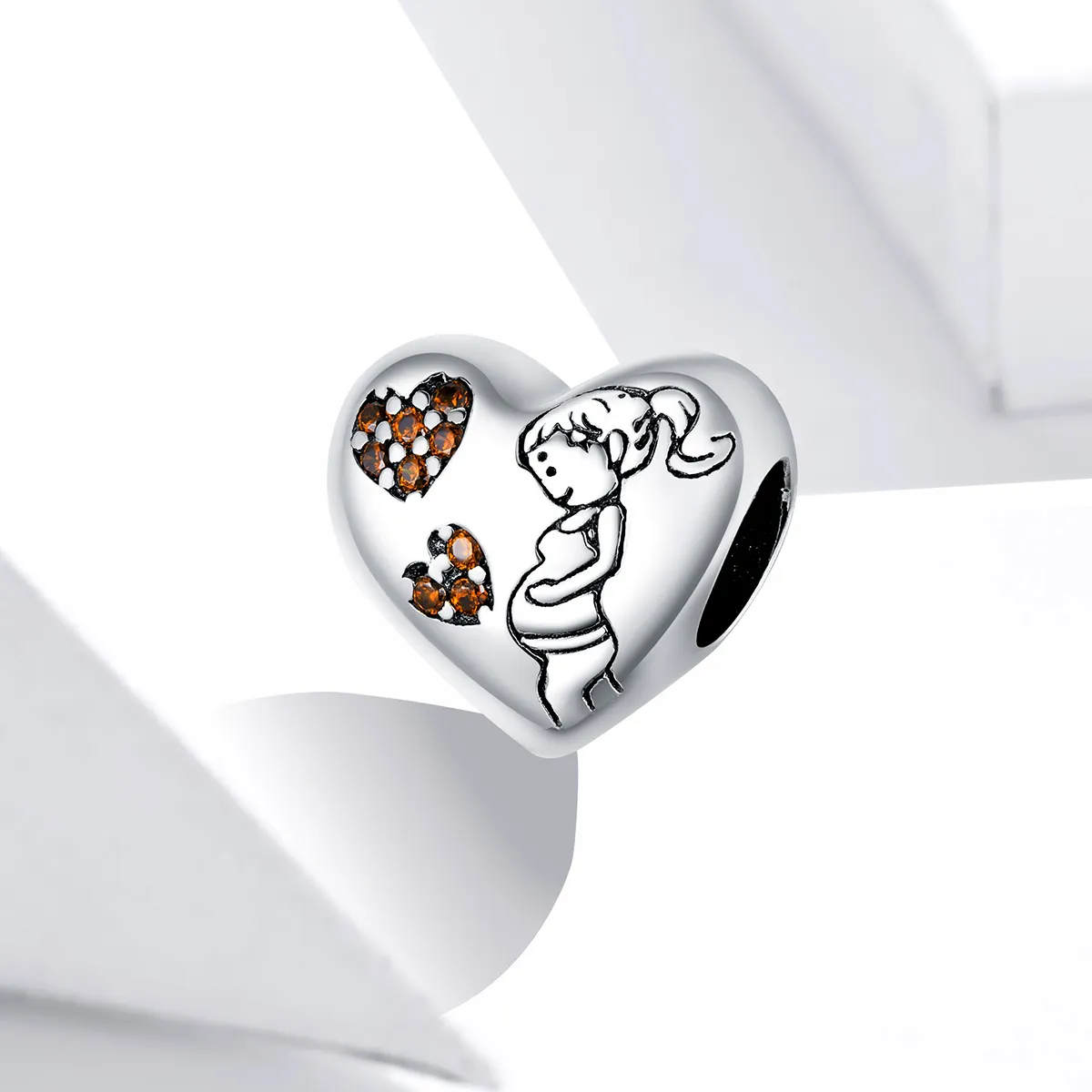 Pandora Style Silver Pregnant mother Charm - SCC1589