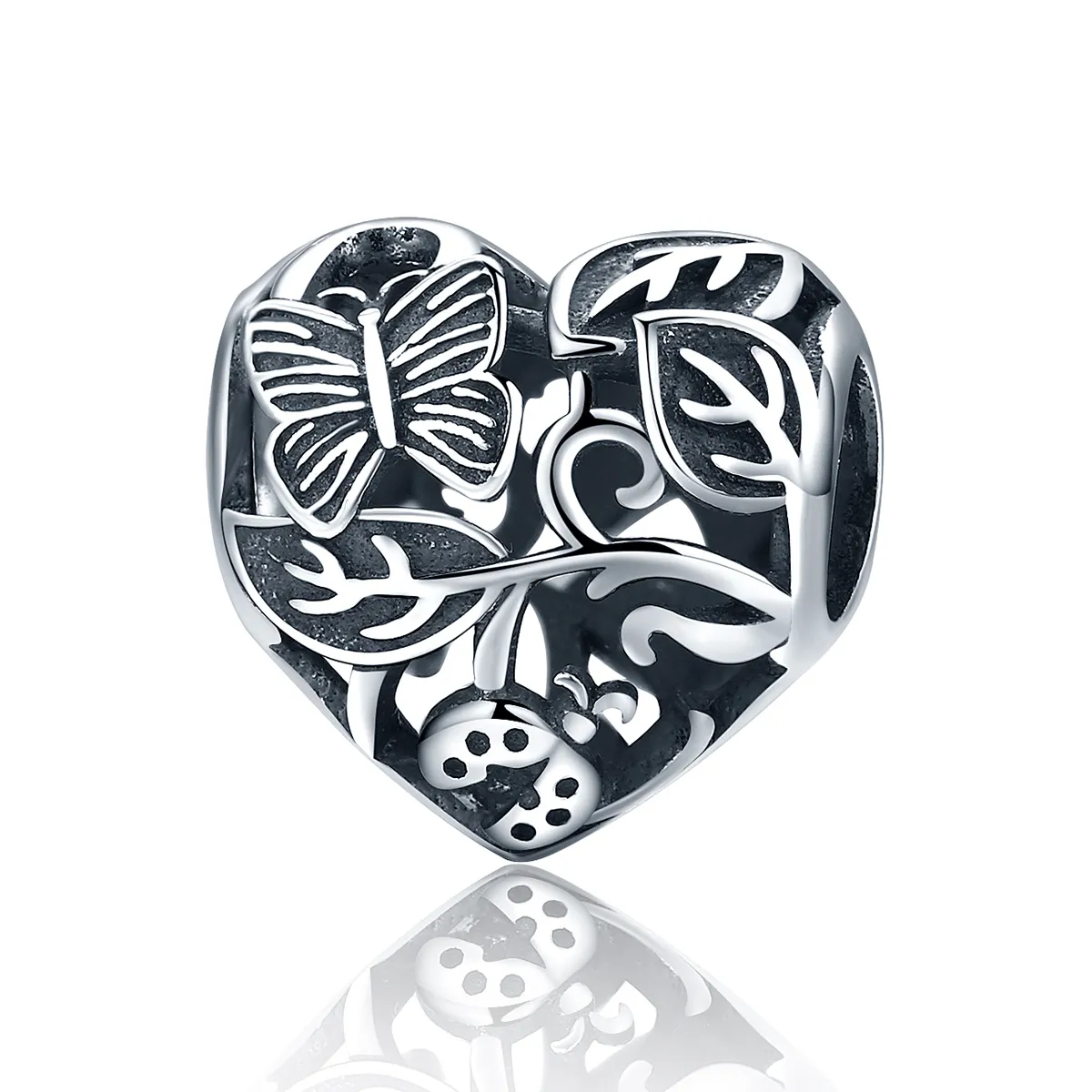 pandora style silver rainback garden charm scc155