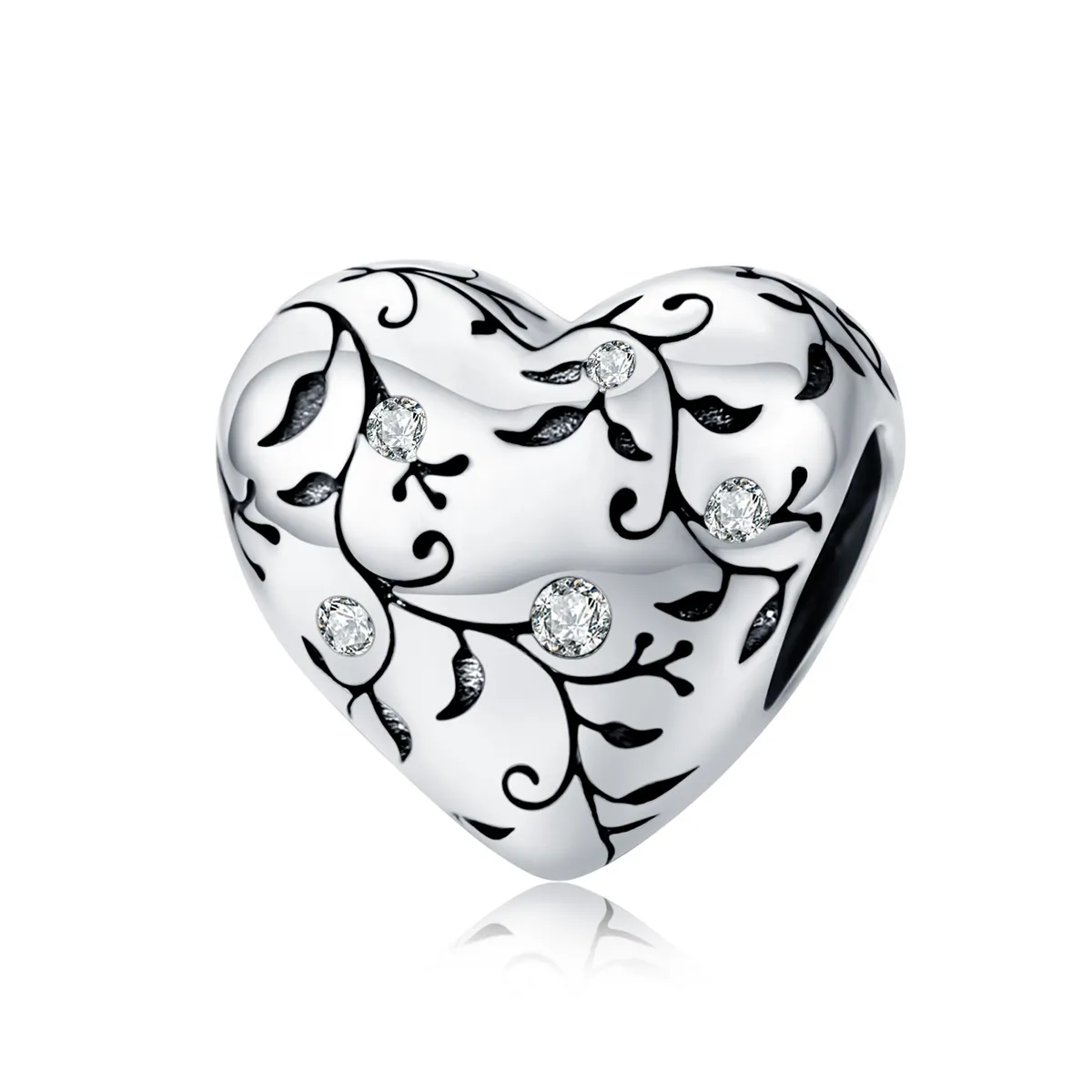 Pandora Style Silver Retro Patterns Charm - SCC1323