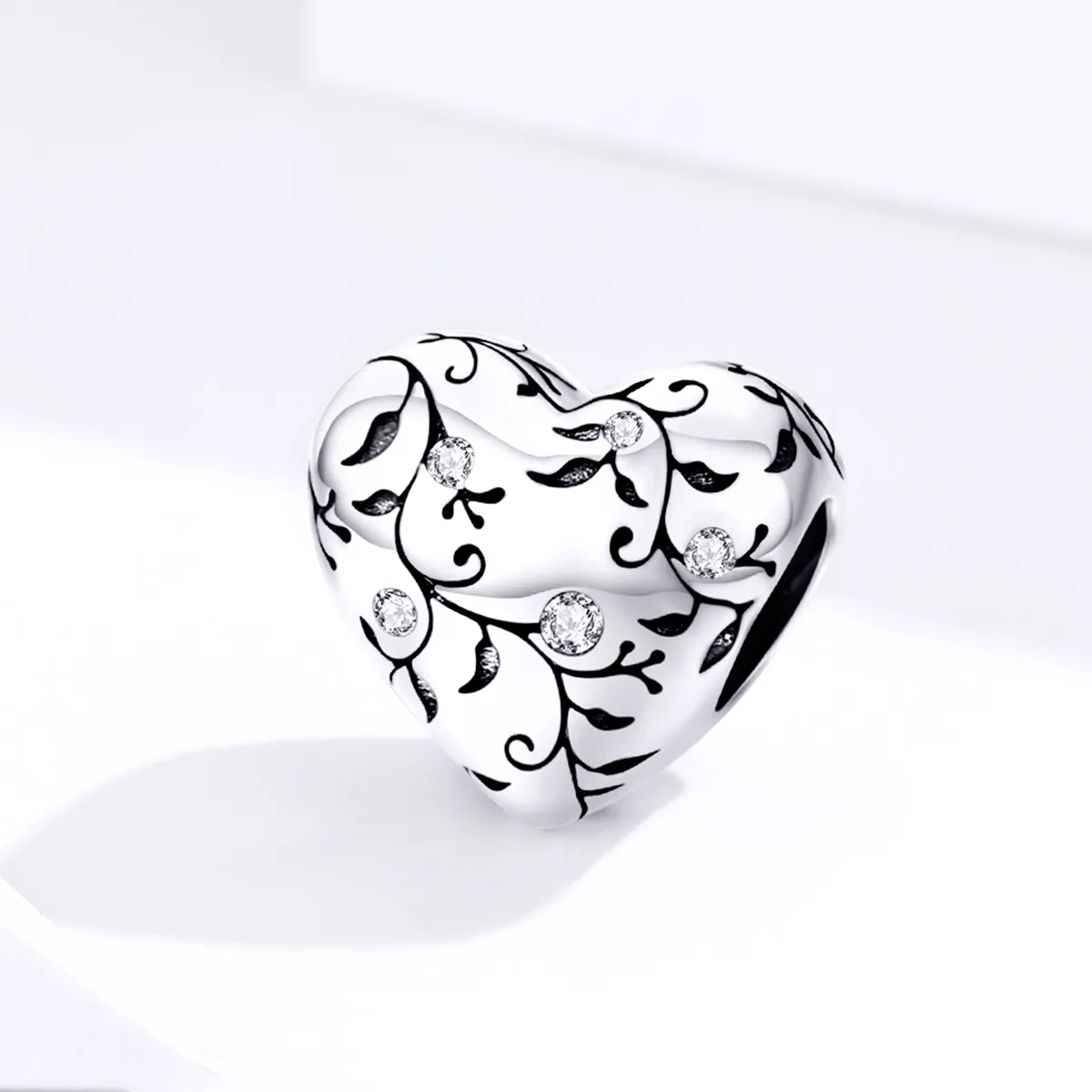 Pandora Style Silver Retro Patterns Charm - SCC1323