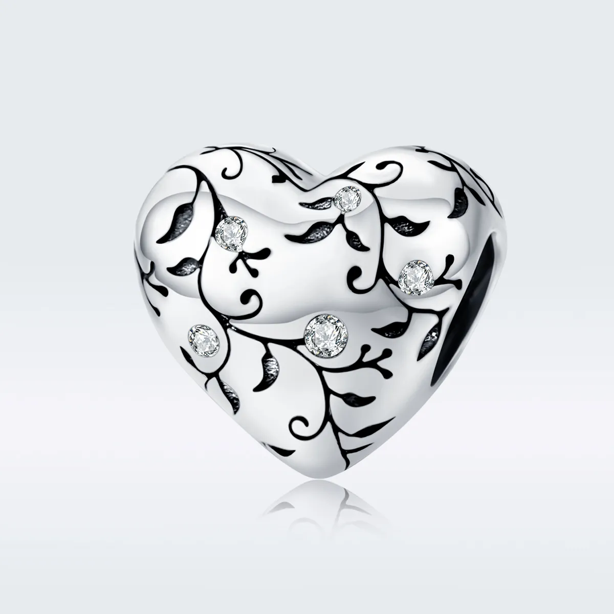 Pandora Style Silver Retro Patterns Charm - SCC1323