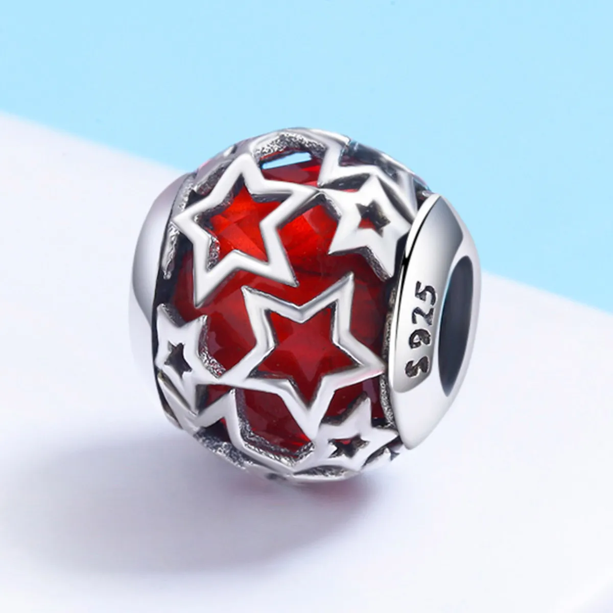 Pandora Style Silver Romantic Stars Charm - SCC509