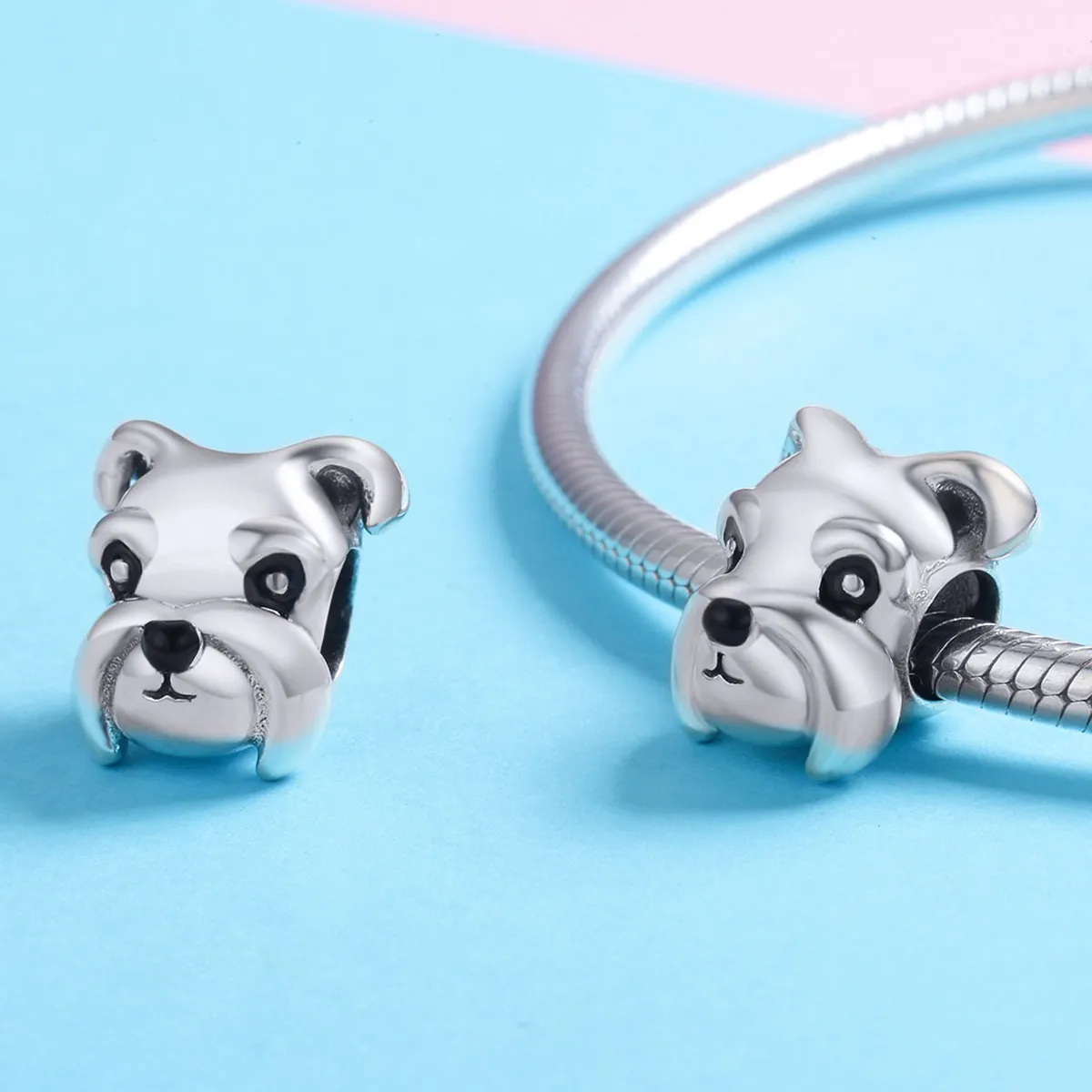 Pandora Style Silver Schnauzer Charm - SCC835