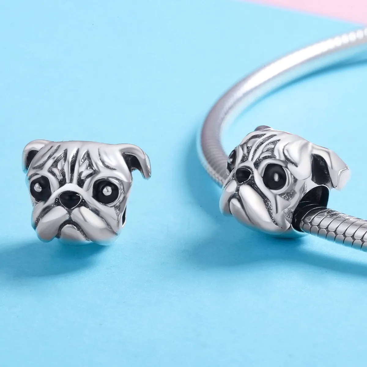 Pandora Style Silver Shar-Pei Dog Charm - SCC834