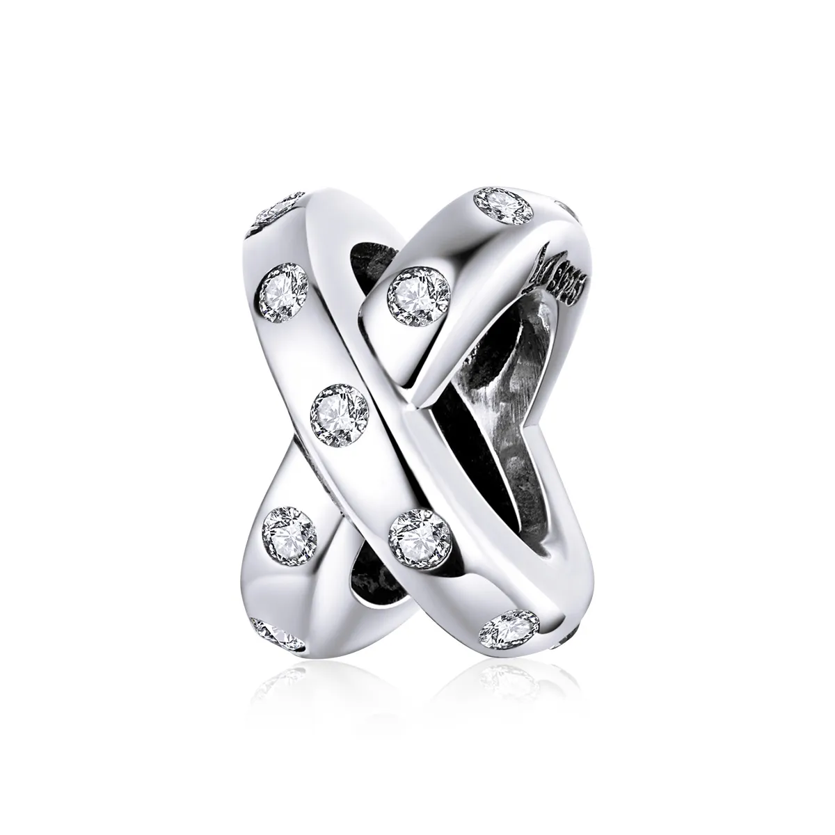 pandora style silver simple geometry charm scc1515