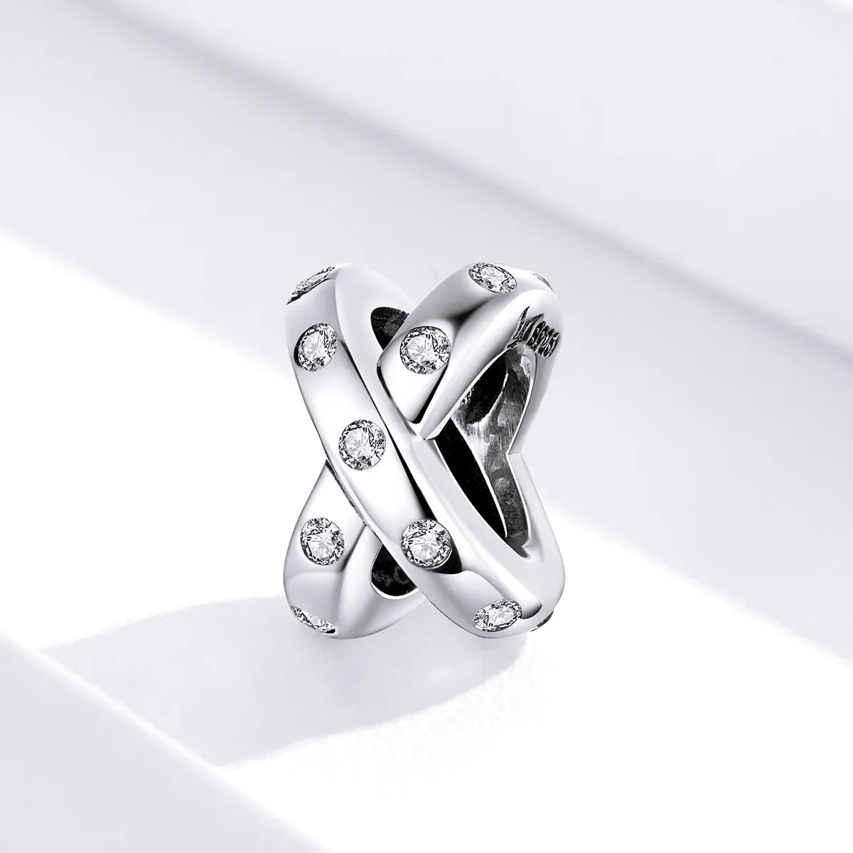 Pandora Style Silver Simple Geometry Charm - SCC1515