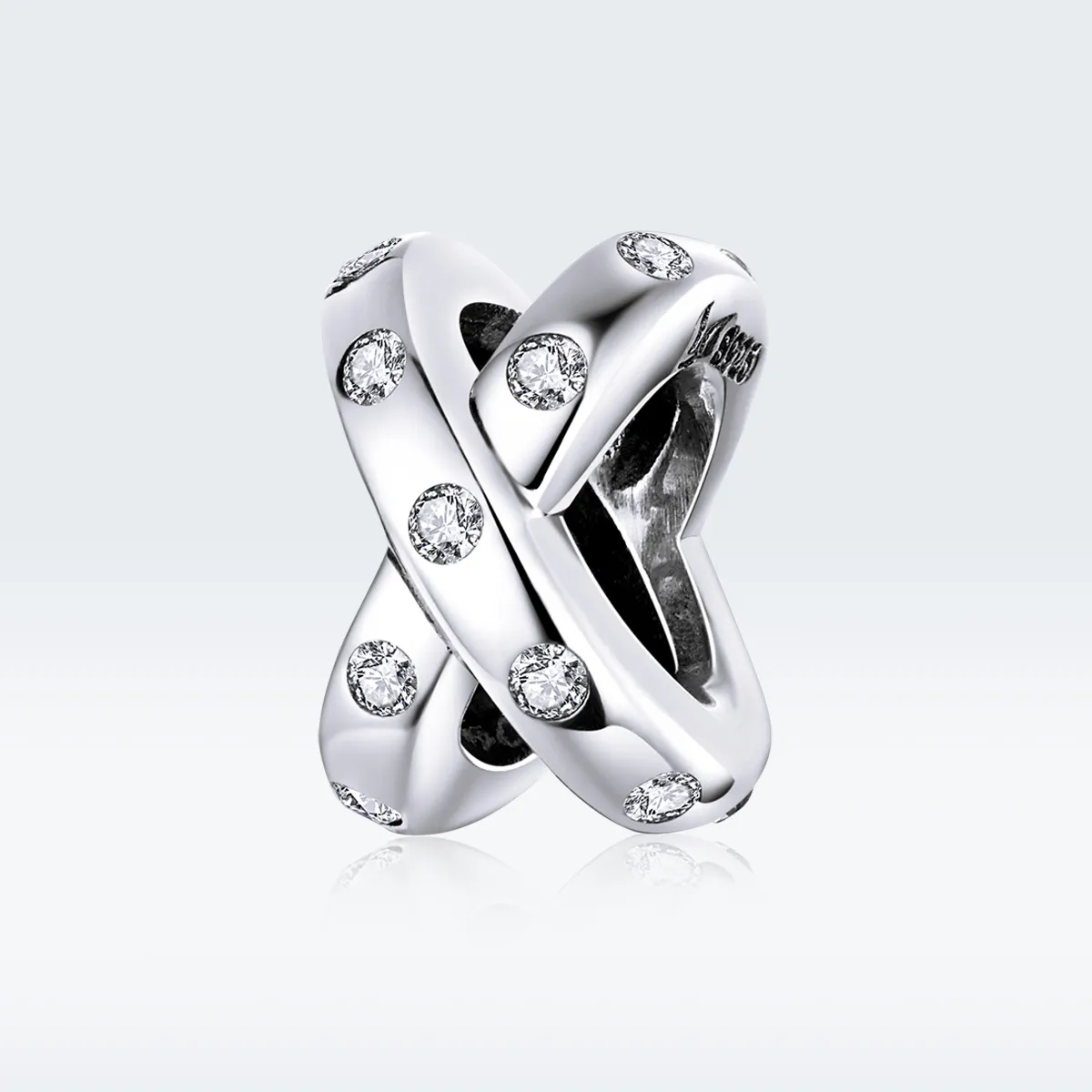 Pandora Style Silver Simple Geometry Charm - SCC1515