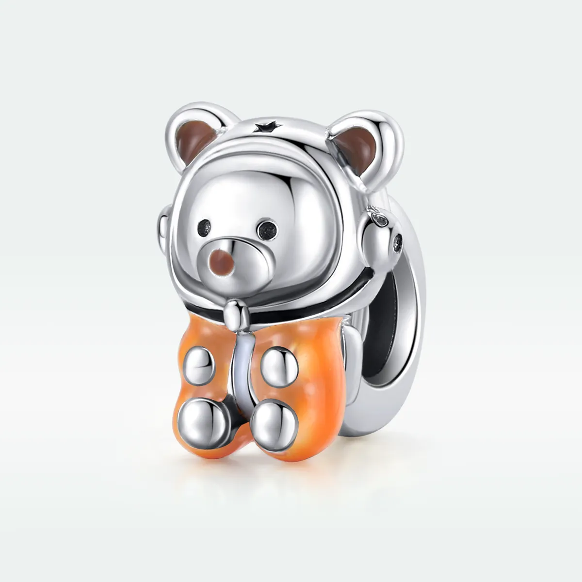 Pandora Style Silver Space Bear Charm - SCC1693