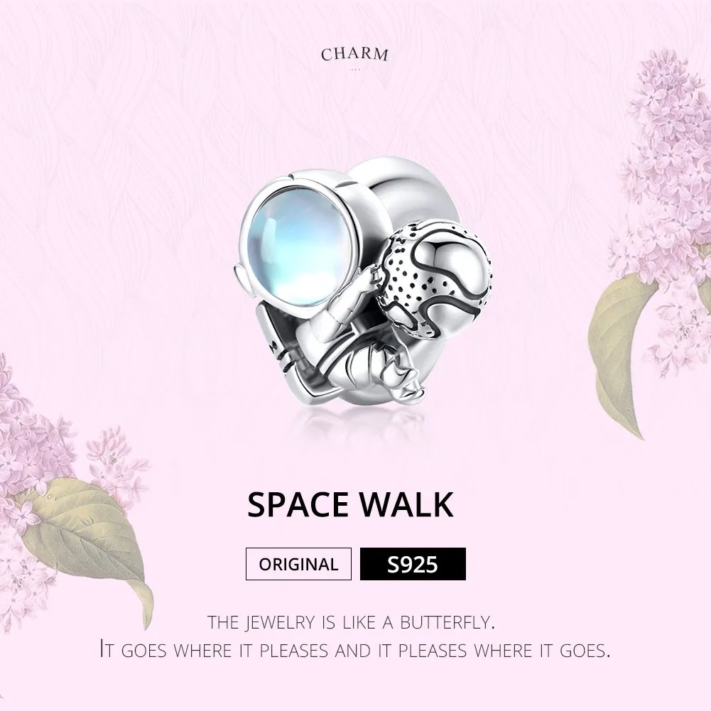 Pandora Style Silver Space Walk Charm - SCC1694