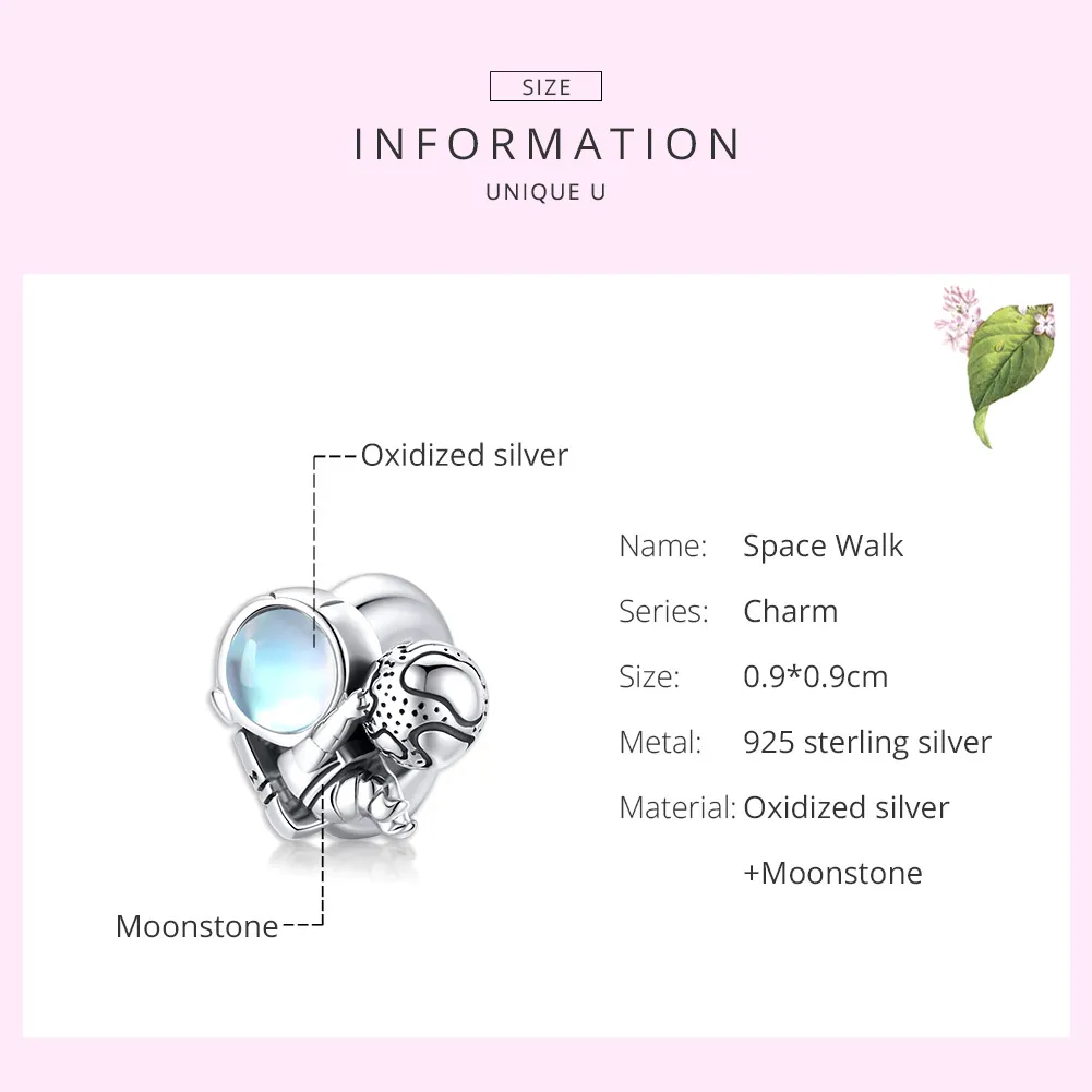 Pandora Style Silver Space Walk Charm - SCC1694