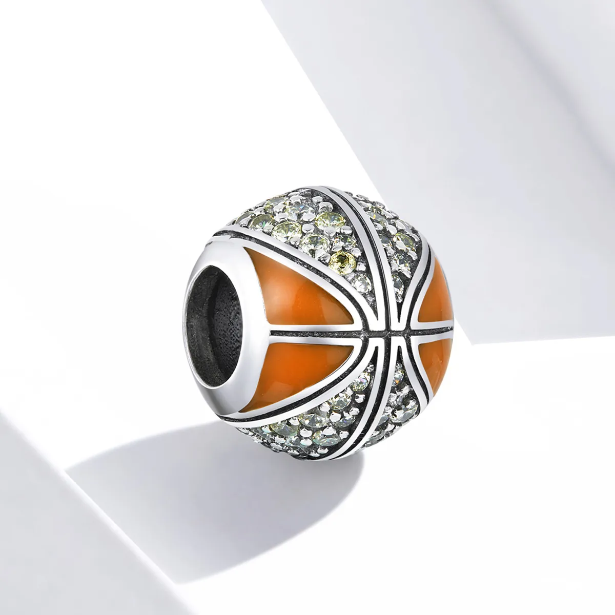 Pandora Style Silver Spirit of Basketball Charm - SCC1506