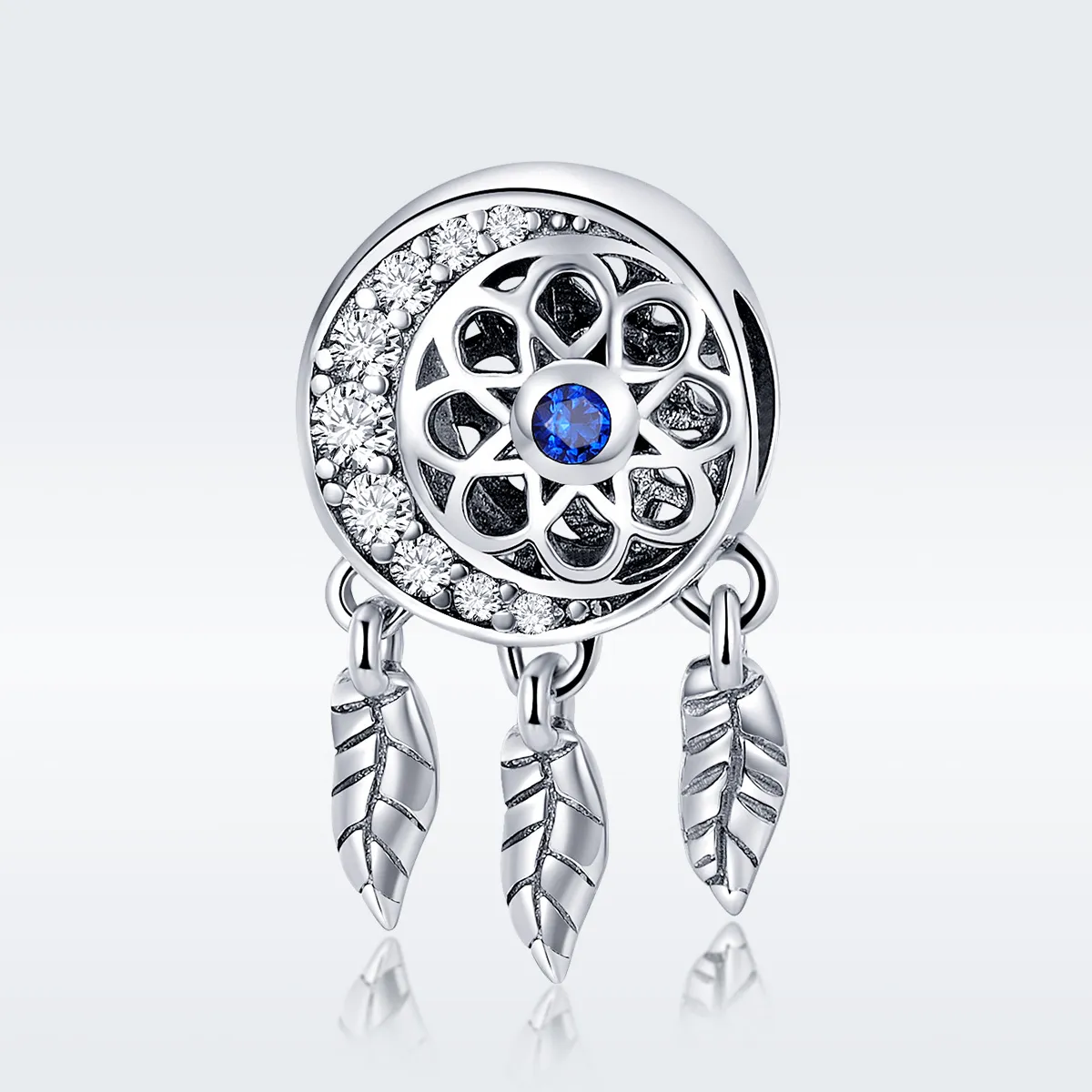 Pandora Style Silver Spiritual Dreamcatcher Charm - SCC718