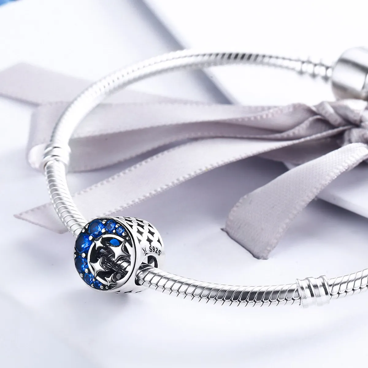 Pandora Style Silver Star Moon Myth Charm - SCC184