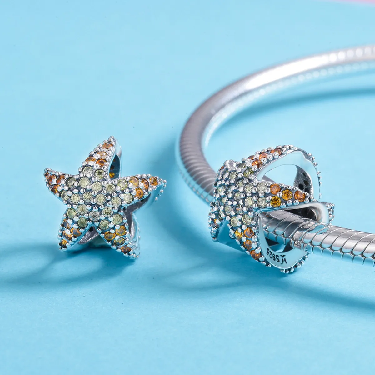 Pandora Style Silver Starfish Charm - SCC586