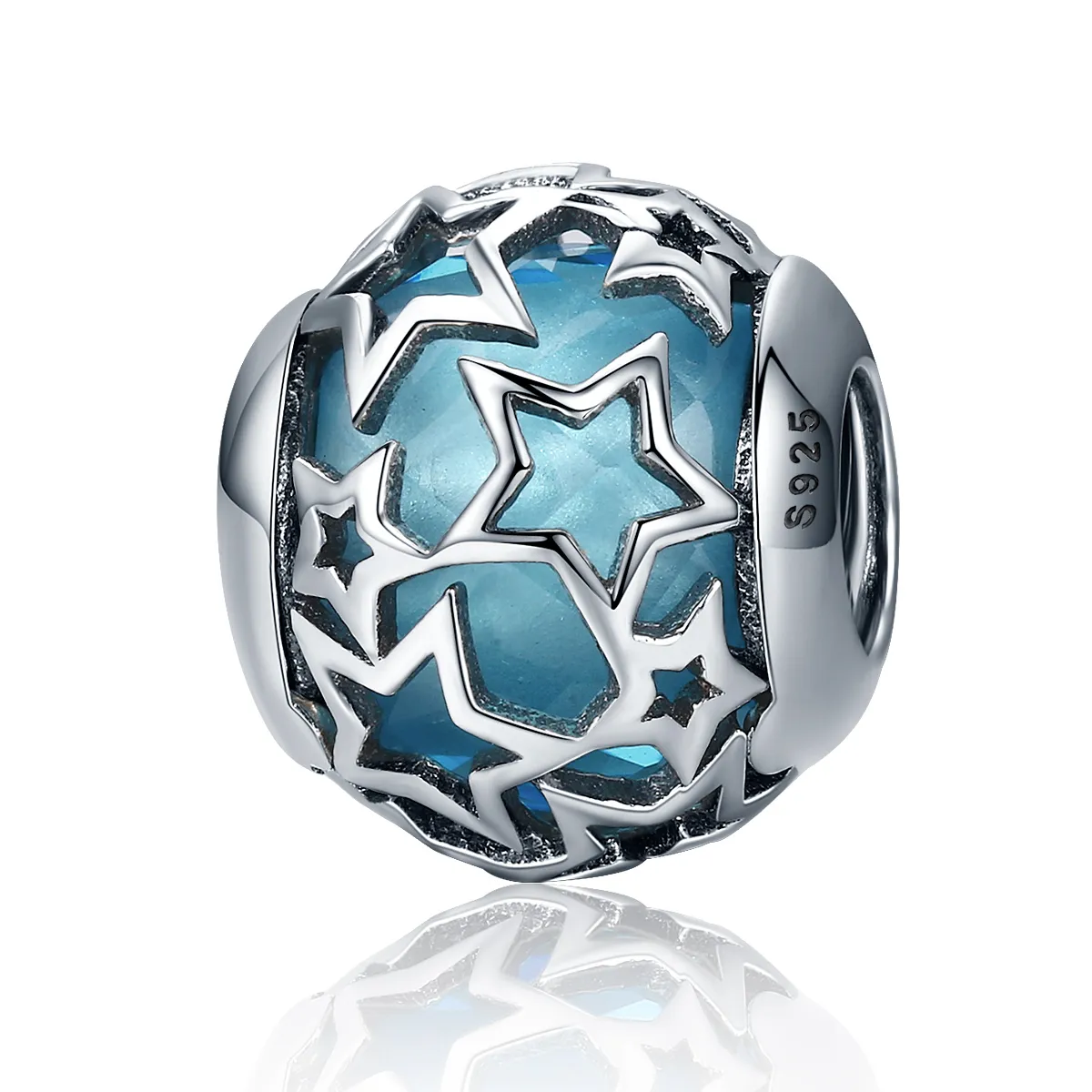 Pandora Style Silver Stars Charm - SCC411