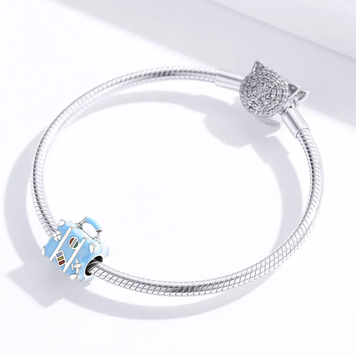 Pandora Style Silver Suitcase Charm - SCC1377