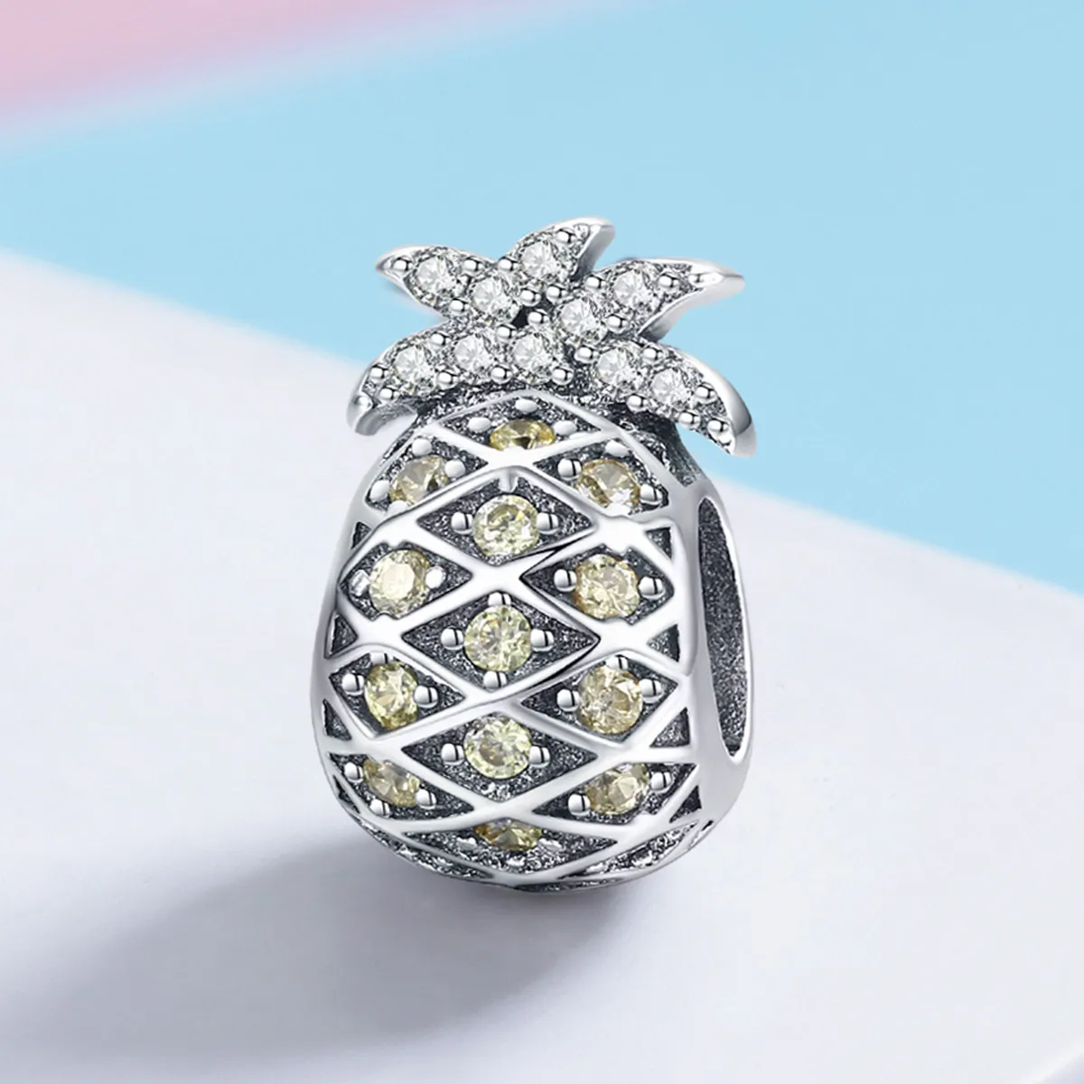 Pandora Style Silver Summer Pineapple Charm - SCC936